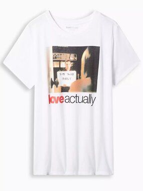 ❤️NWT TORRID TEE - LOVE ACTUALLY MOVIE TEE - HOLIDAY CHRISTMAS SHIRT - PLUS SIZE
